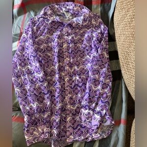 Princess Polly Purple Floral Button Up Shirt